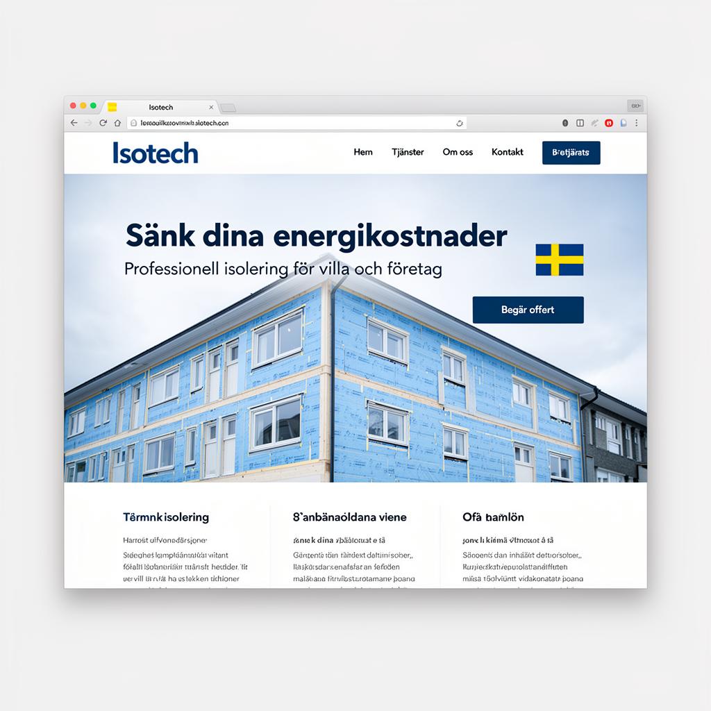 Isotech hemsida